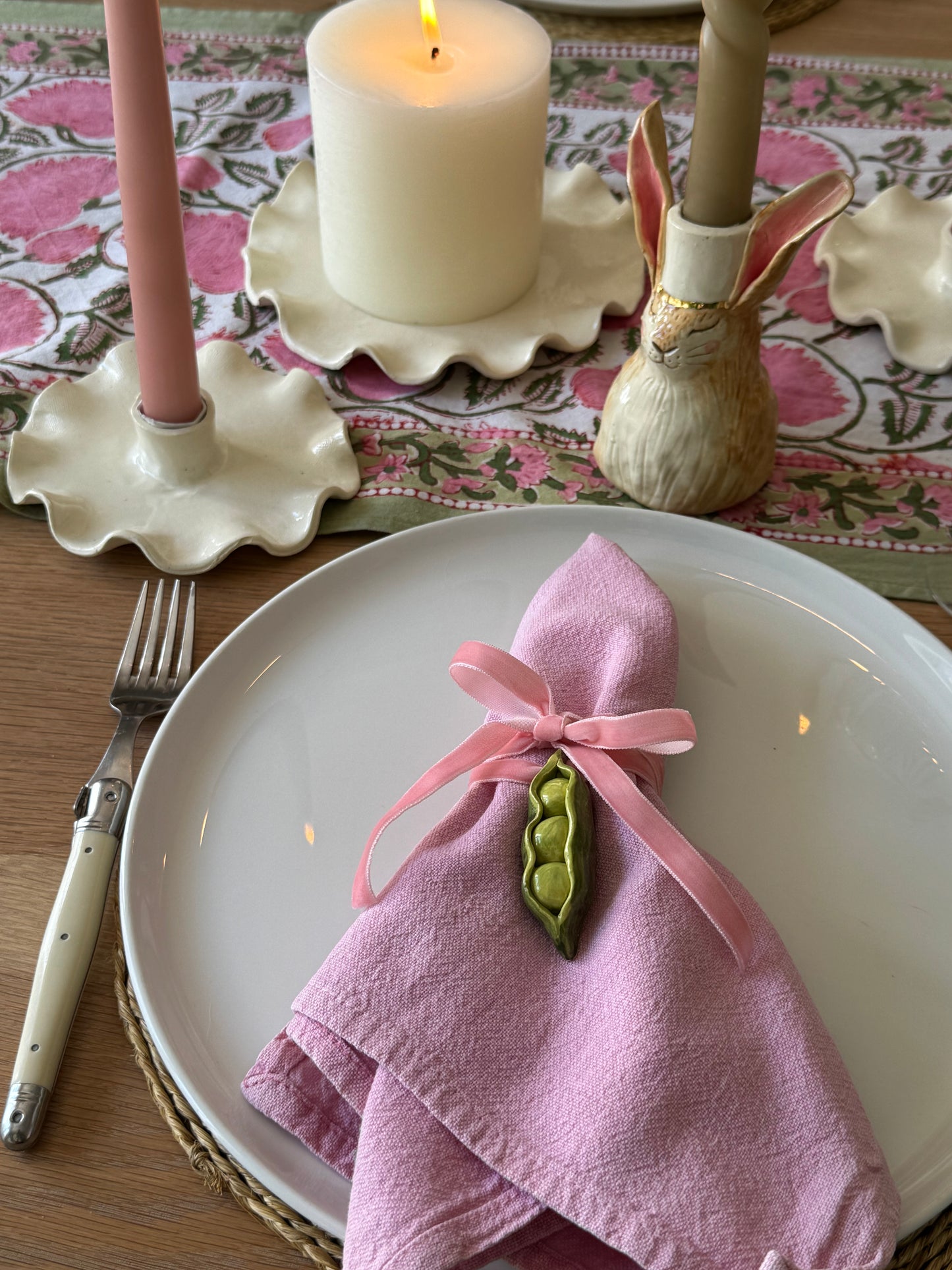 Scalloped Taper Candle Stand